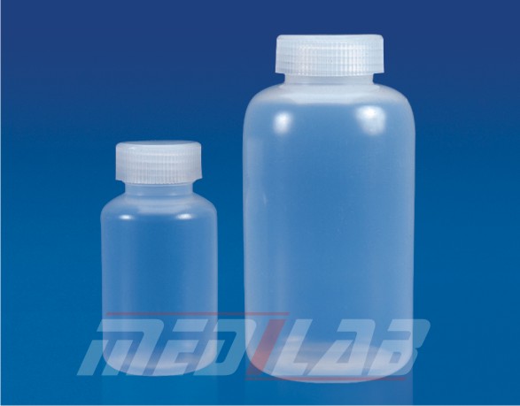 Reagent Bottles (Wide Mouth), PP - Laboratory Plasticware Manufacturer and Supplier in Mexico