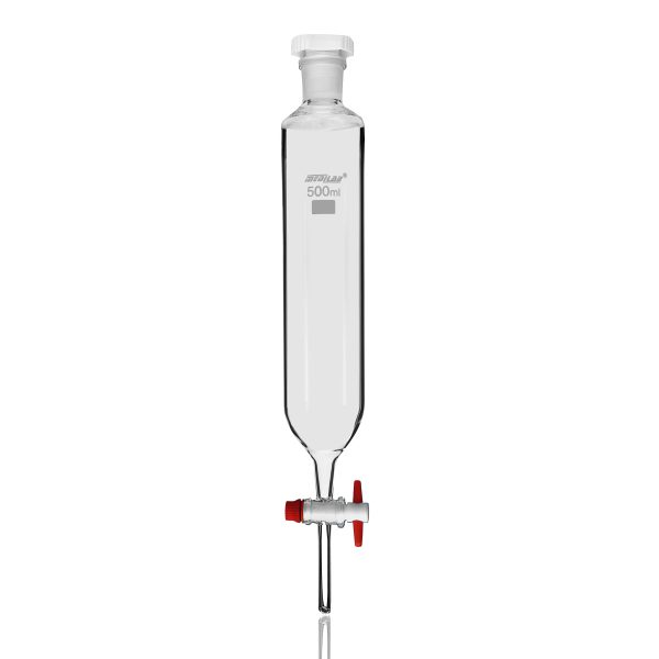 Dropping Funnel, Cylindrical, PTFE Stopcock (MEDILAB)