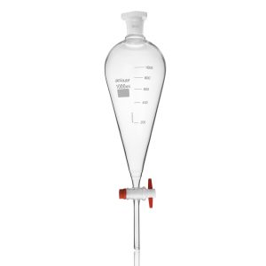 Separating Funnel, Squibb Shape, PTFE Key Stopcock (MEDILAB)