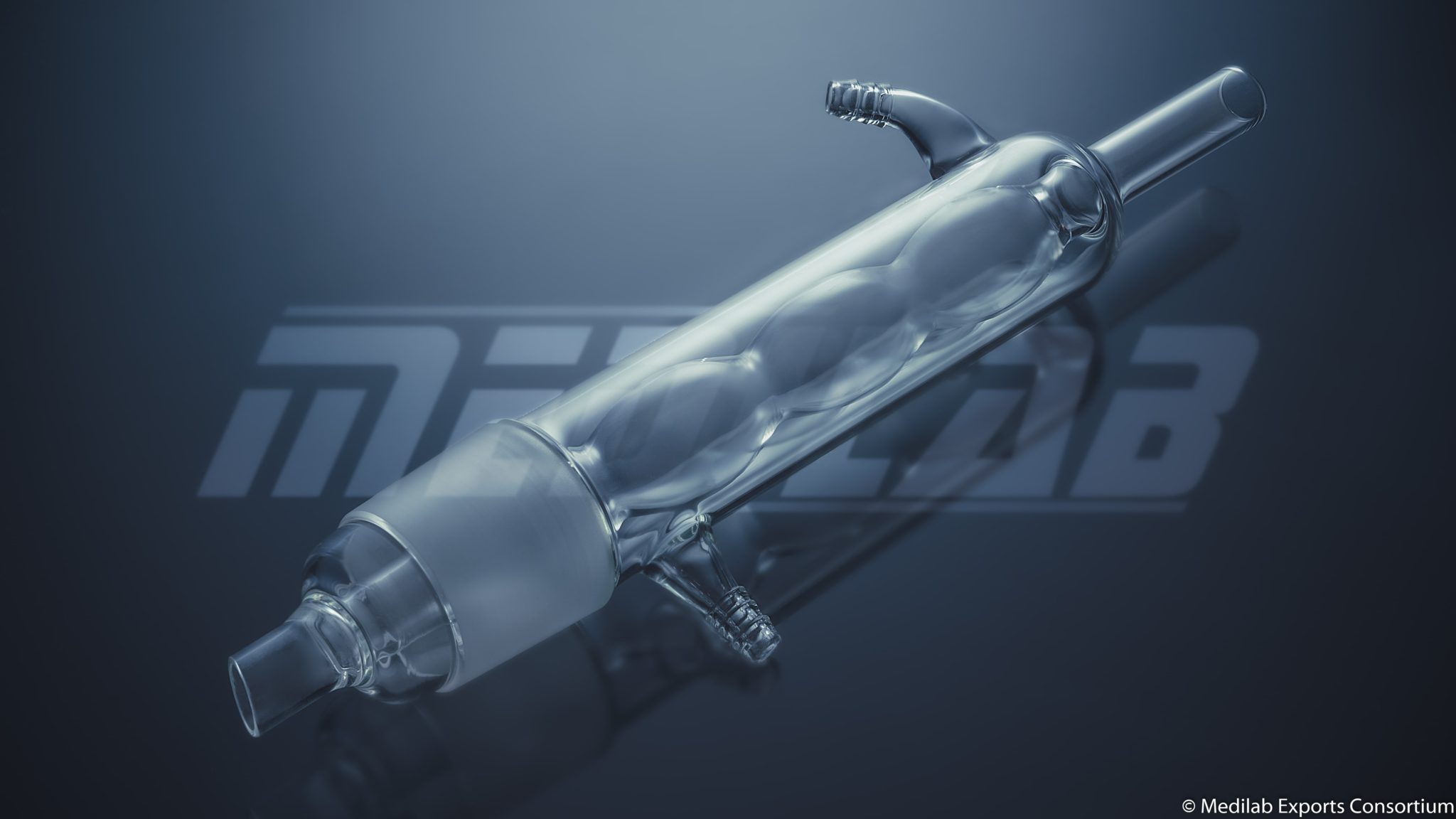 Allihn /Bulb Condenser for Soxhlet Apparatus MEDILAB