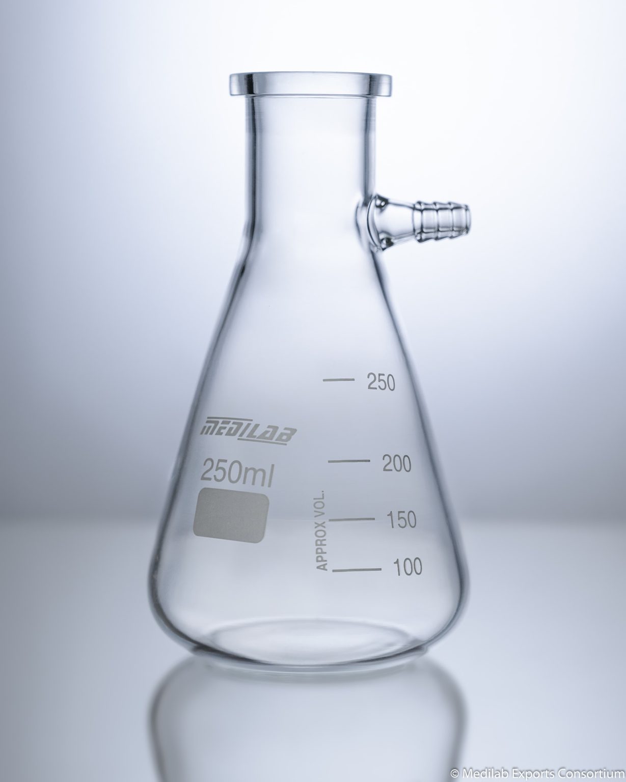 Filter Flask Chemistry, Buchner Boro 3.3 Glass Medilab