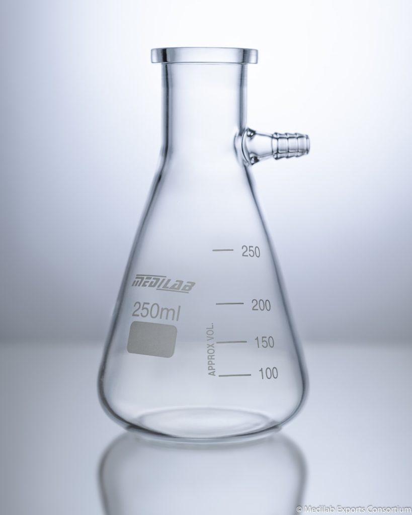 Flask, Filtration, Buchner Boro 3.3 Glass Medilab Exports Consortium