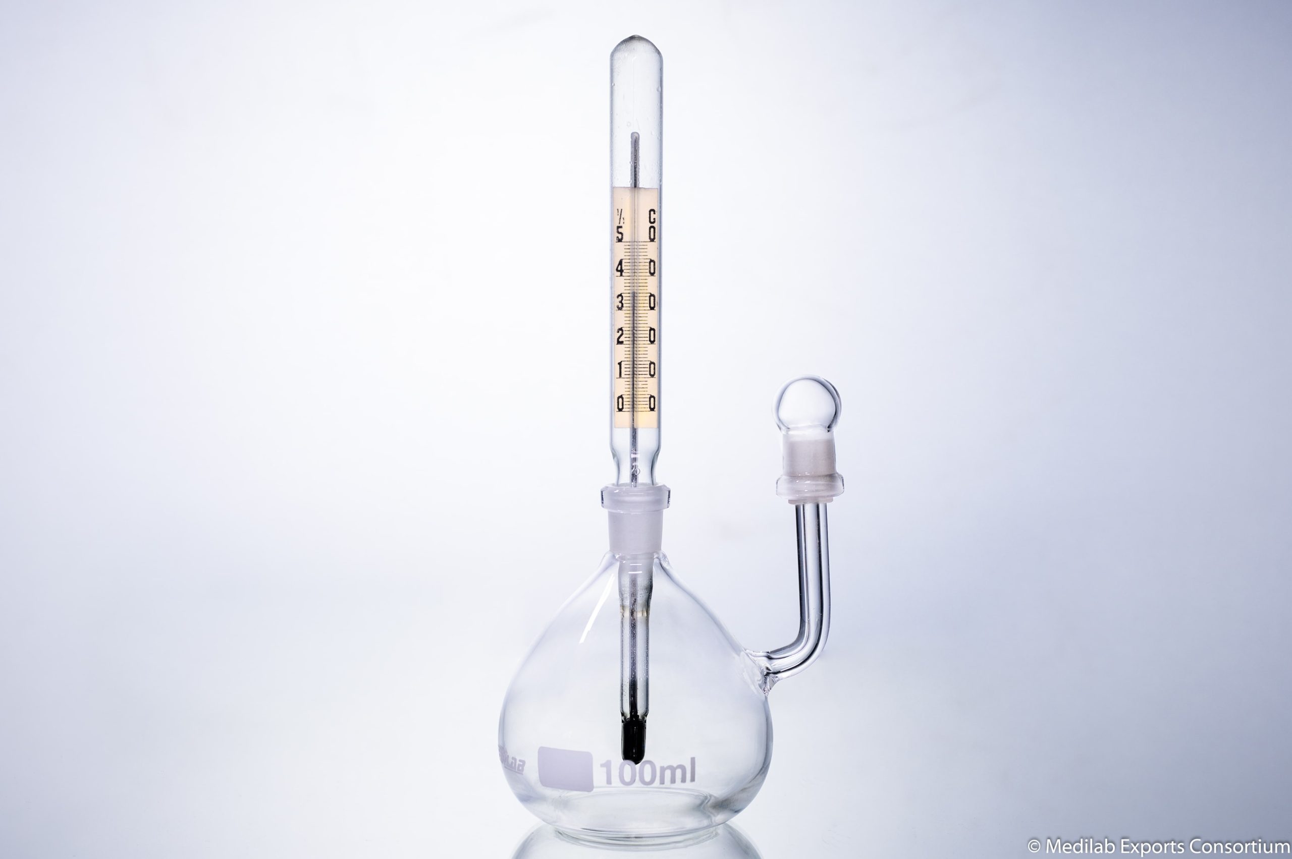 Specific Gravity Bottle with Thermometer – Medilab Exports Consortium