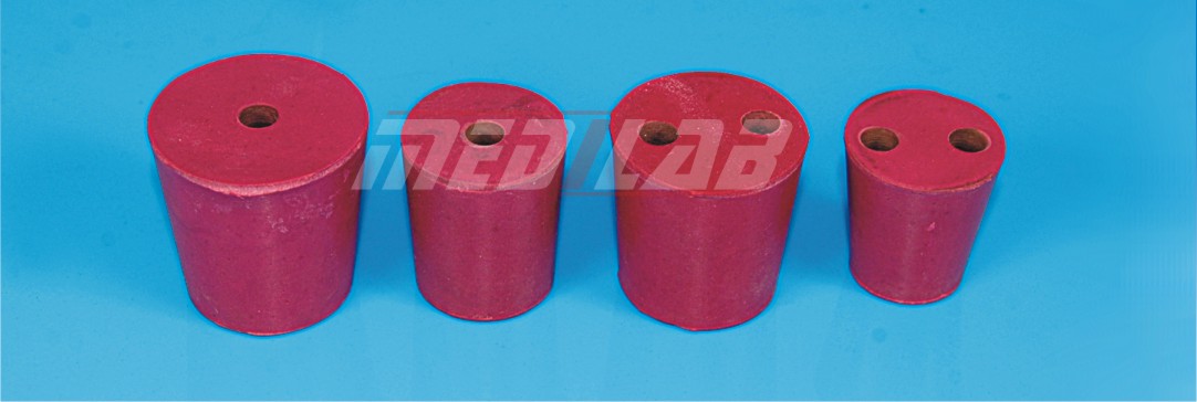 Rubber Stopper, with single or double hole – Medilab Exports