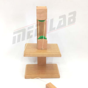 Block and Tackle Pulley System Wooden Model