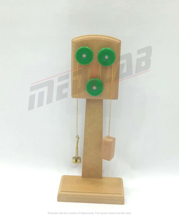 Pulley System Wooden Model