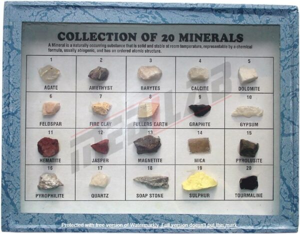 Collection of 20 Minerals