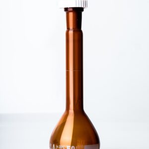 Amber Volumetric Flask Medilab