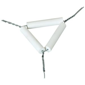Clay Pipe Triangles with stainless steel wire