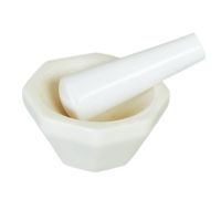 High Aluminia Mortar with Pestle, American Design